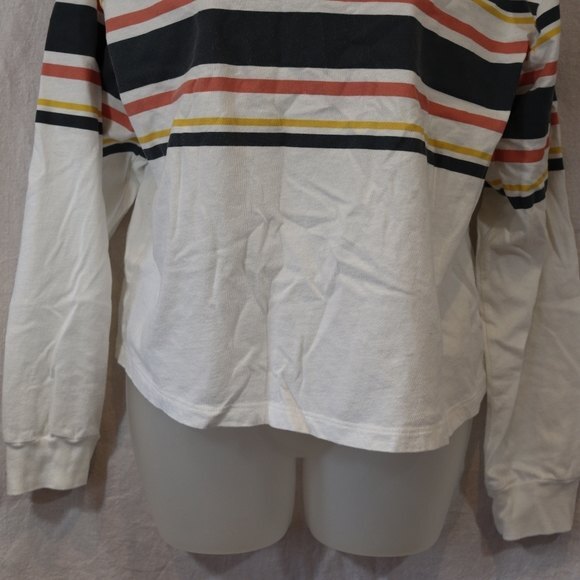 Wild Fable Boxy Long Sleeve Striped Tshirt LG - Picture 4 of 12